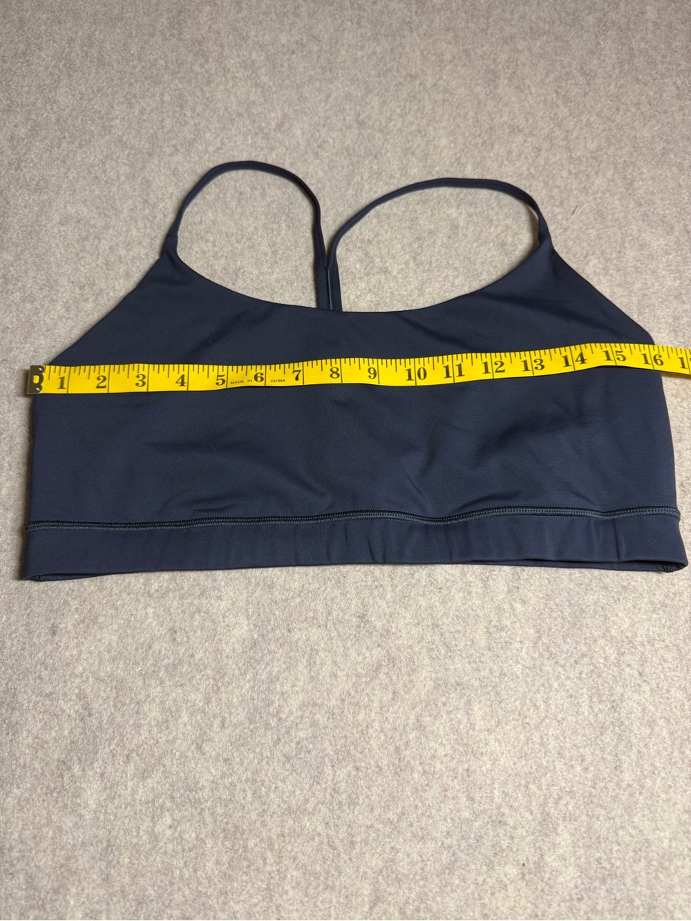 CALIA by Carrie Underwood Navy Thin-Strap Sports Bra - Picture 3 of 7